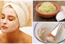 garlic mask to rejuvenate the face